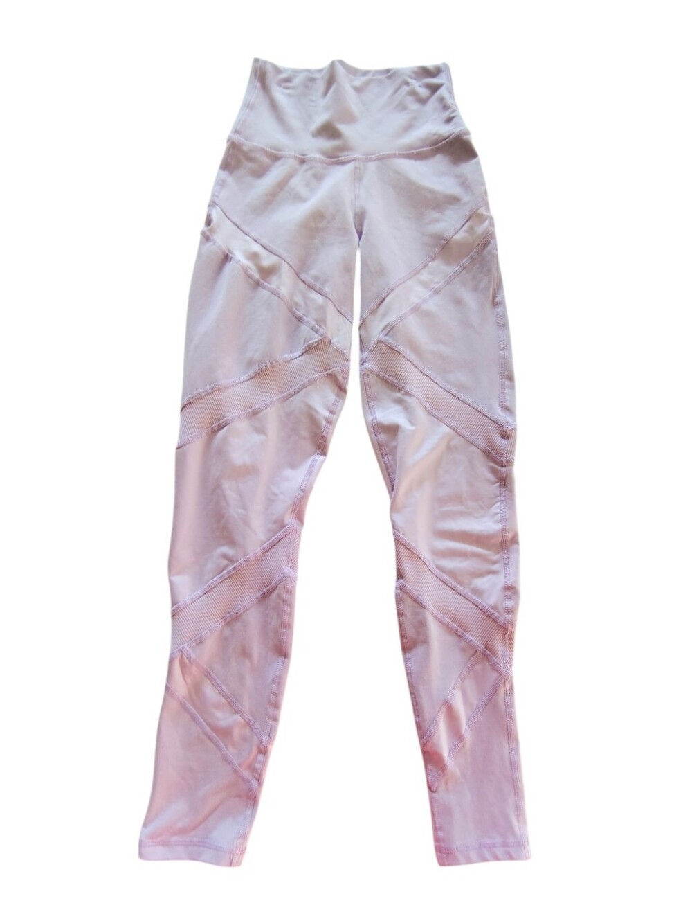Aerie Offline Pink Ribbed Textured Athletic Full Length Leggings Size XS